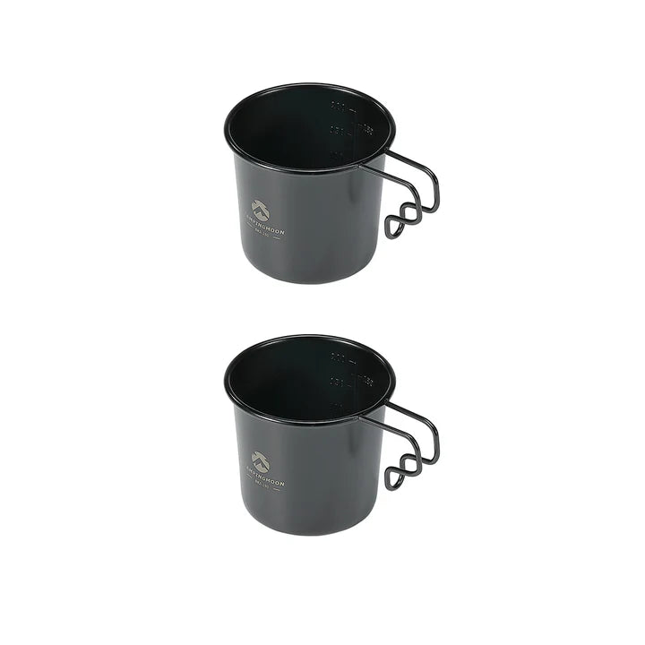 [Cookware] Campingmoon BKS-190-2p; 304 Stainless Steel Small Beer Mug, 7oz (210ml), 2Pcs
