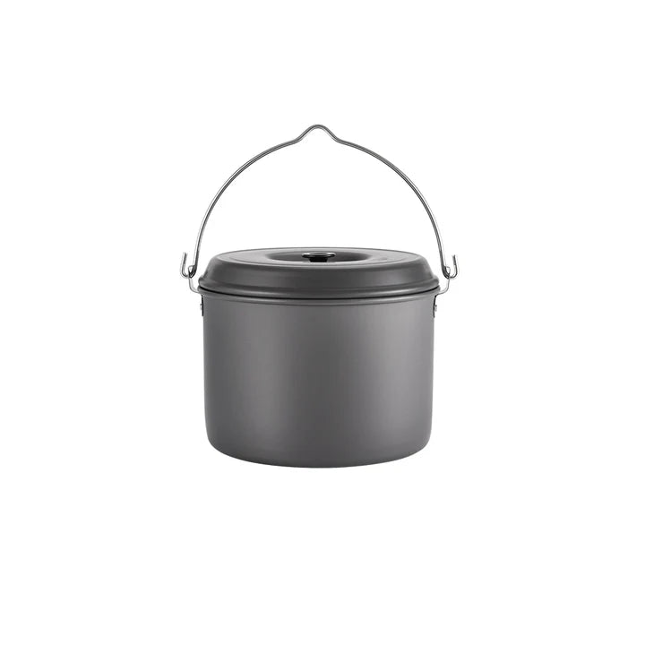 [Cookware] Campingmoon MC-255; Camping Pot 5.5-Quart Portable Campfire Cooking Hanging Pot Lightweight Aluminum