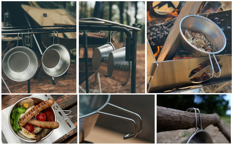 [Cookware] Campingmoon S-220-2P; 2-Piece Stainless Steel Sierra Cup, 310ml