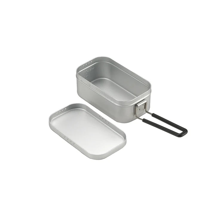 [Tableware] Campingmoon S-1609; Extra Thick Mess Tin, 1 Cup, Overflow Groove and Draining Hole, Outdoor Camping Kit