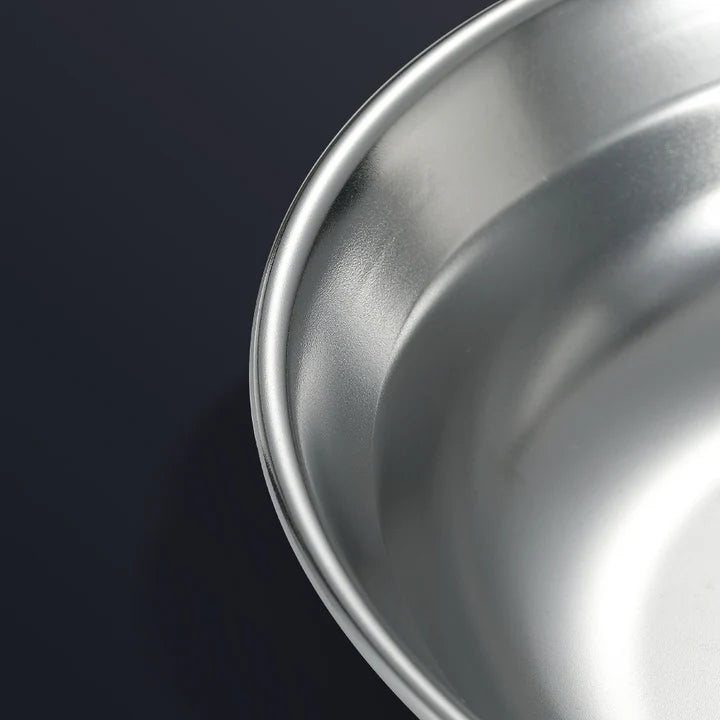 [Tableware] Campingmoon S395-1S; Stainless Steel Camping Plates Set, Dishwasher Safe