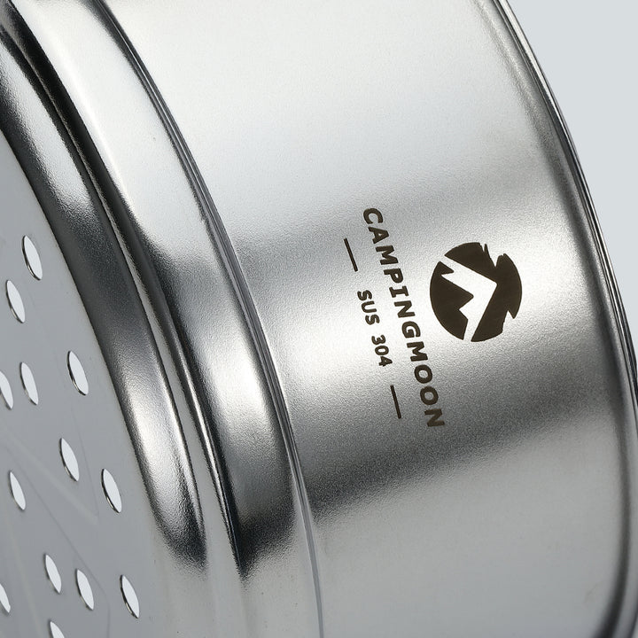 [Cookware] Campingmoon S362; Premium 4.7-Inch Mini Steamer for Sierra Cup, Durable 304 Stainless Steel