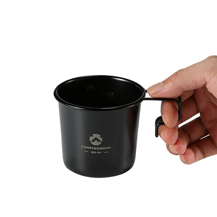 [Cookware] Campingmoon BKS-190-2p; 304 Stainless Steel Small Beer Mug, 7oz (210ml), 2Pcs