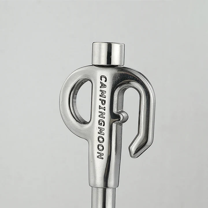 [Tent Tools] Campingmoon K45; 17-inch Dog Tie Out Stake, 360 Swivel Stainless Steel for Pets