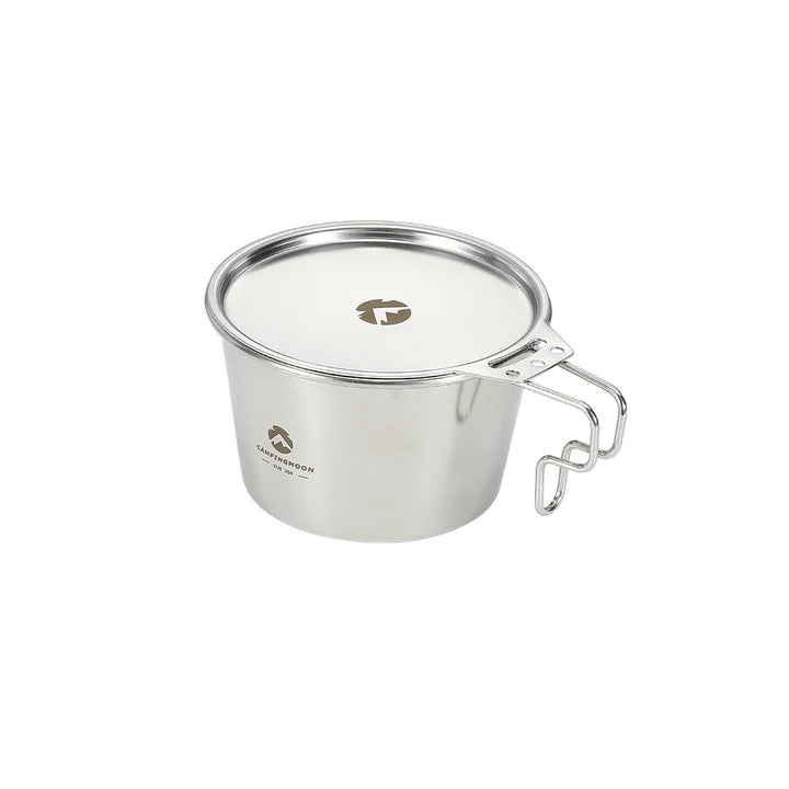 [Cookware] Campingmoon S369; Deep Sierra Cup 600ml Outdoor Camping Stainless Steel Sierra Cup Deep