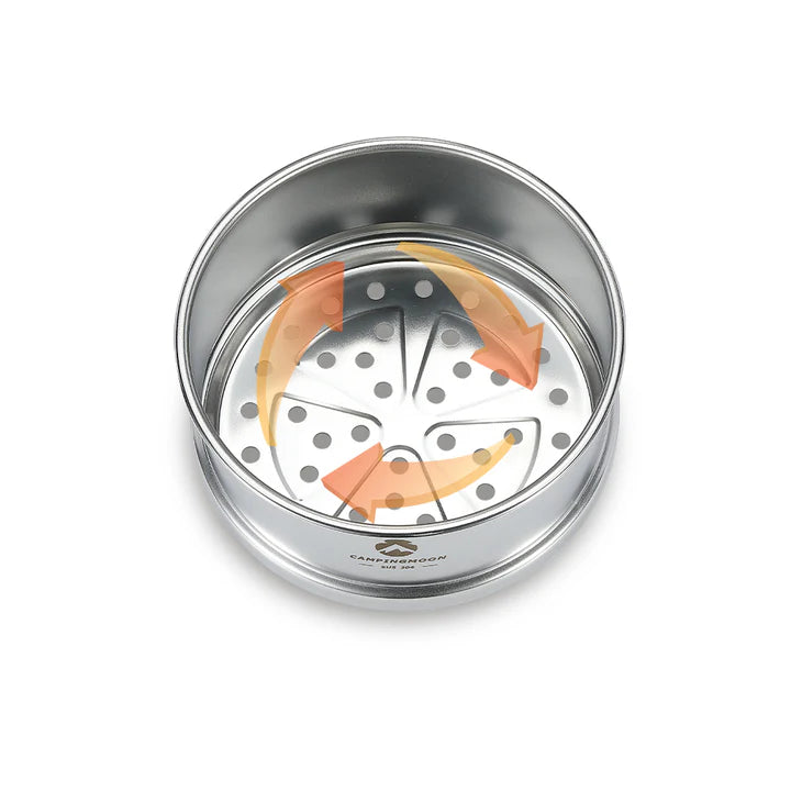 [Cookware] Campingmoon S362; Premium 4.7-Inch Mini Steamer for Sierra Cup, Durable 304 Stainless Steel
