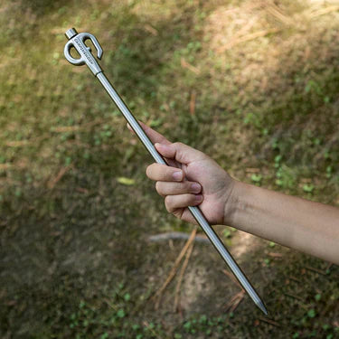 [Tent Tools] Campingmoon K45; 17-inch Dog Tie Out Stake, 360 Swivel Stainless Steel for Pets