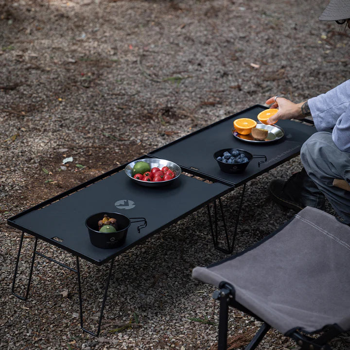 [Tableware] Campingmoon S395-2S; 2-Piece Stainless Steel Camping Plates Set, Dishwasher Safe