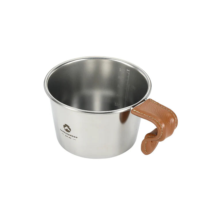 [Cookware] Campingmoon S369; Deep Sierra Cup 600ml Outdoor Camping Stainless Steel Sierra Cup Deep