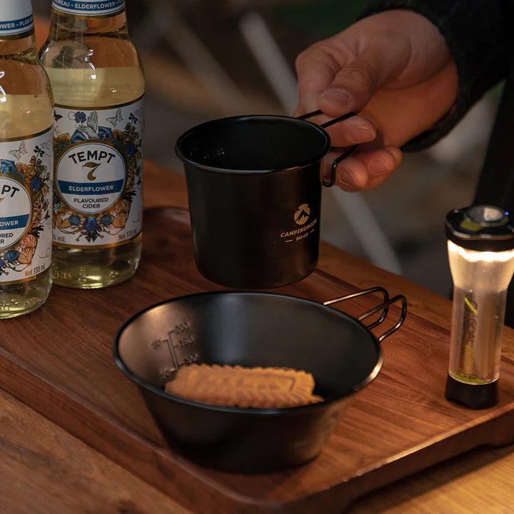 [Cookware] Campingmoon BKS-190-2p; 304 Stainless Steel Small Beer Mug, 7oz (210ml), 2Pcs