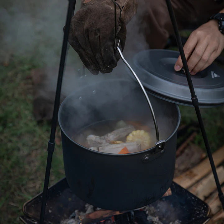 [Cookware] Campingmoon MC-230; 4-Quart Portable Camping Pot, Lightweight Aluminum