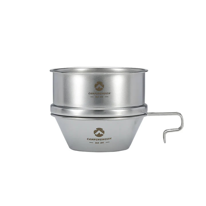[Cookware] Campingmoon S362; Premium 4.7-Inch Mini Steamer for Sierra Cup, Durable 304 Stainless Steel