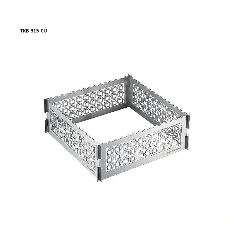 [Accessory] Campingmoon TKB-315-CU; Outdoor stainless steel cube fire fence windbreak guardrail camping grill windbreak camping equipment