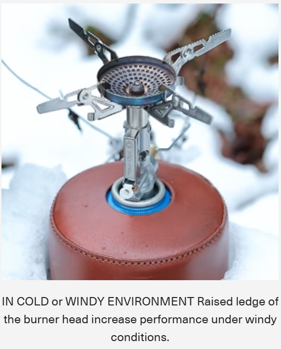 [Stove] Campingmoon XD-2F; Portable Camping Gas Stove with Ignitor & Flow Regulator Foldable for Outdoor