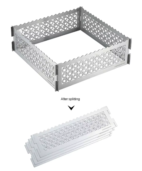 [Accessory] Campingmoon TKB-315-CU; Outdoor stainless steel cube fire fence windbreak guardrail camping grill windbreak camping equipment
