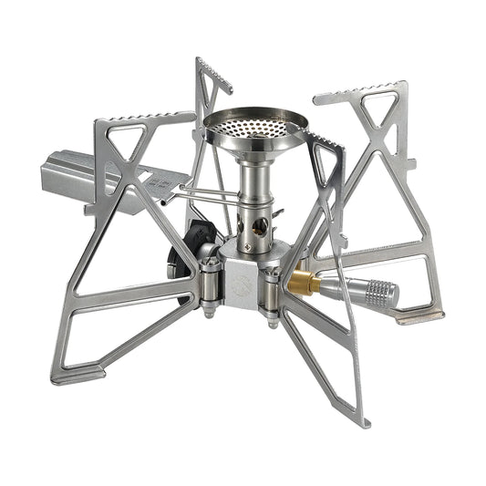 [Stove] Campingmoon XD-3-F; Butane Camping Stove w igniter and storage bag, Lightweight, Foldable, Igniter, Stainless Steel