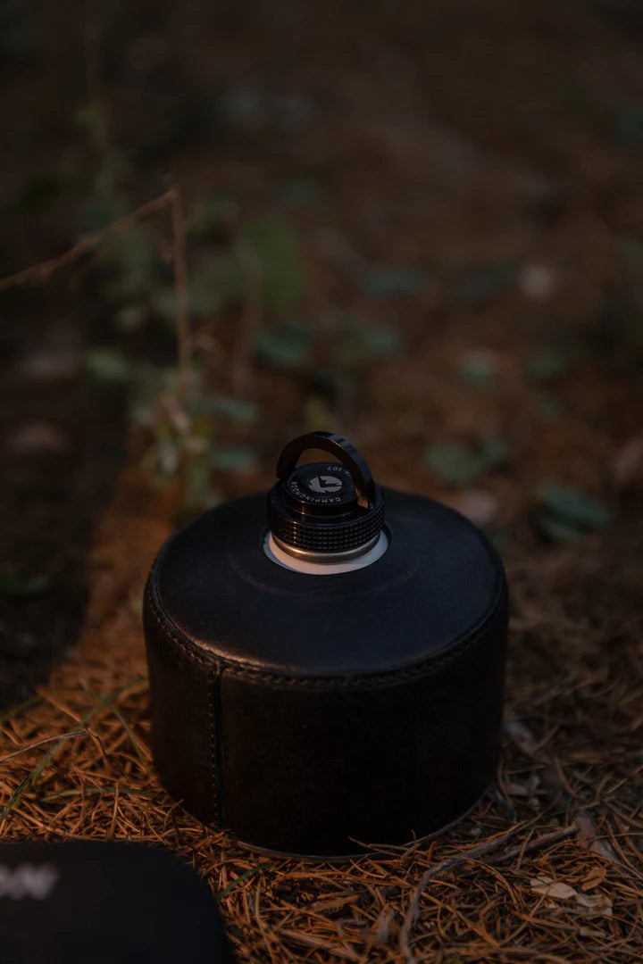 [Accessory] Campingmoon BKM-107; Cap Lid for Camping Gas Fuel Standard Canister with EN417 Lindal Valve Cassette Gas Can Black