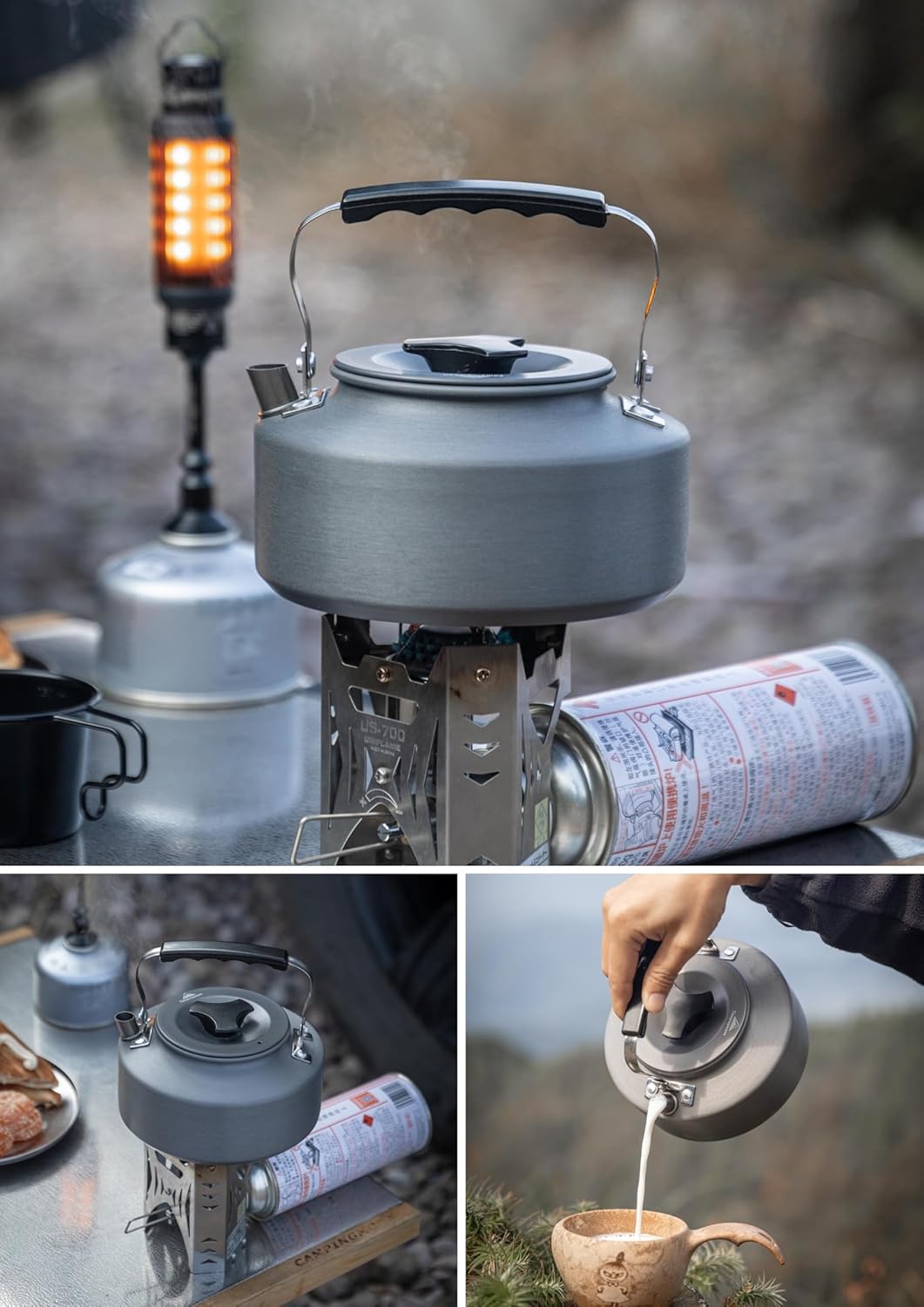 [Cookware] Campingmoon S1000; 1.0L Portable Ultra-Light Camping Kettle, Coffee & Tea Pot