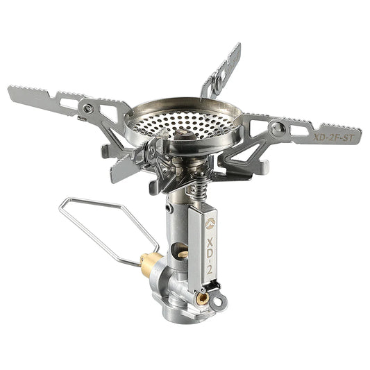 [Stove] Campingmoon XD-2F; Portable Camping Gas Stove with Ignitor & Flow Regulator Foldable for Outdoor