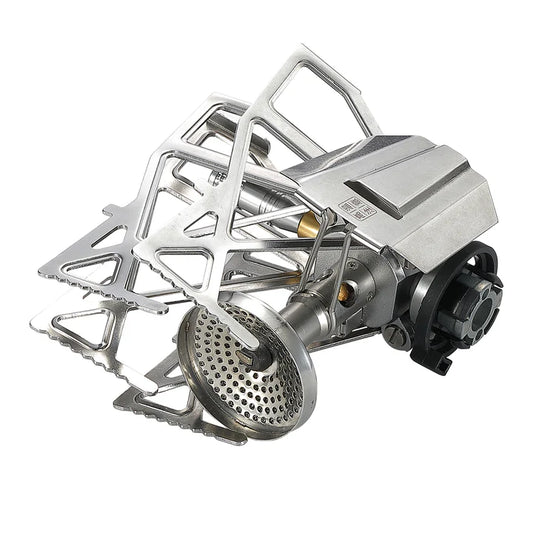 [Stove] Campingmoon XD-3-F; Butane Camping Stove w igniter and storage bag, Lightweight, Foldable, Igniter, Stainless Steel