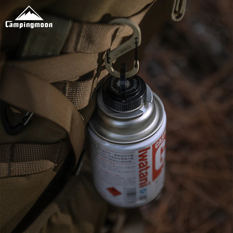 [Accessory] Campingmoon BKM-107; Cap Lid for Camping Gas Fuel Standard Canister with EN417 Lindal Valve Cassette Gas Can Black