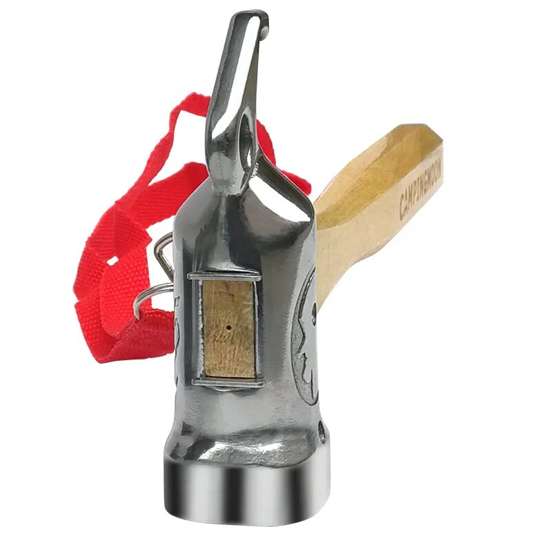 [Tent Tools] Campingmoon C5; Rhino Camping Hammer Portable Lightweight Multi-Purpose Stainless Steel Copper Head Solid Wood Handle Tent Peg Stakes Ground Nail