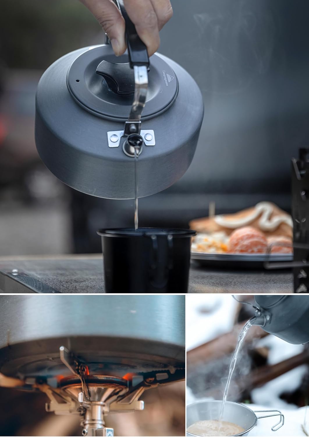 [Cookware] Campingmoon S1000; 1.0L Portable Ultra-Light Camping Kettle, Coffee & Tea Pot