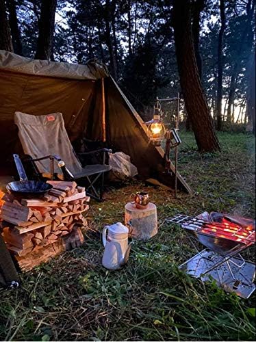 [Camping Chair] Campingmoon F-1003C-Black/Grey/Blue/Khaki/Brown; Foldable Chair Cotton Canvas Campfire Bonfire Open Fire Pits Camping Chair Low Style Chair