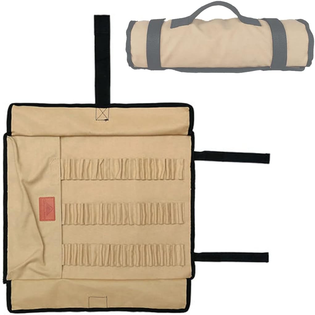 [Tent Tools] Campingmoon B-135; Tent Storage Bag , Can Holds 20 of The Long Tent Stakes, Thickened Canvas Can Withstand Tent Stakes Heavy Duty