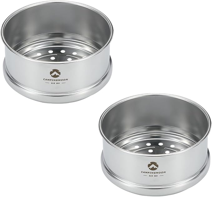 [Cookware] Campingmoon S362; Premium 4.7-Inch Mini Steamer for Sierra Cup, Durable 304 Stainless Steel