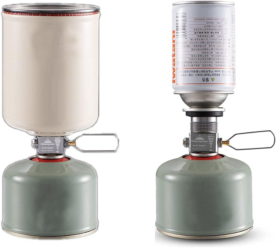 [Accessory] Campingmoon Z15; Gas Canister Refill Adapter, Portable Outdoor Gas Saver Lindal Valve Canister Shifter, Camping Canister Vent Valve