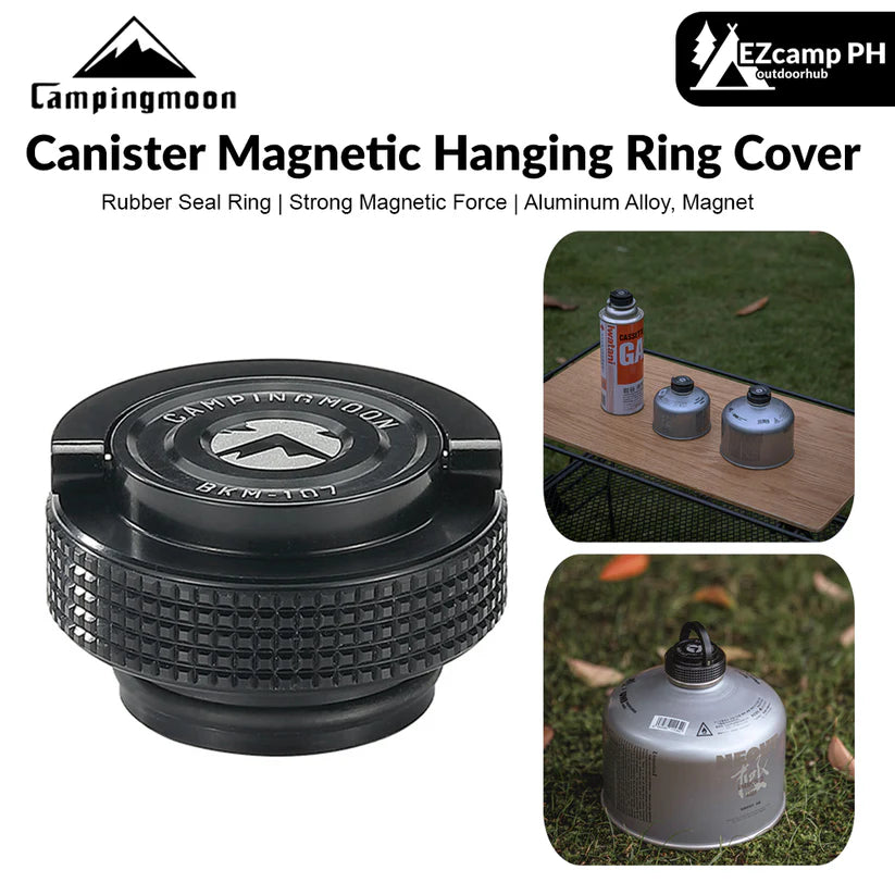 [Accessory] Campingmoon BKM-107; Cap Lid for Camping Gas Fuel Standard Canister with EN417 Lindal Valve Cassette Gas Can Black
