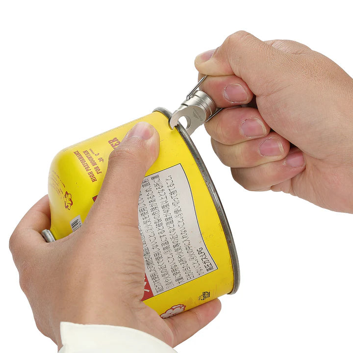 [Accessory] Campingmoon Z14; Camping Butane Canister Recycling Tool, Hole Punch, Gas Remover, Can be Hung on The Keychain