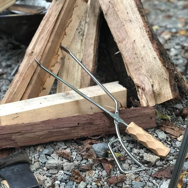 [Accessory] Campingmoon MS-42; Stainless Steel Fireplace Firewood Tongs