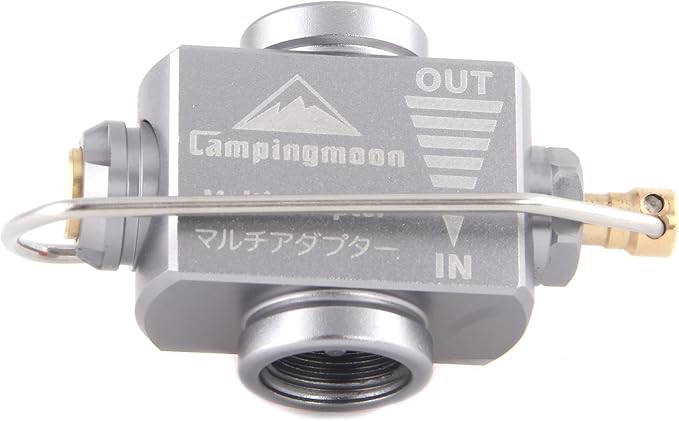 [Accessory] Campingmoon Z15; Gas Canister Refill Adapter, Portable Outdoor Gas Saver Lindal Valve Canister Shifter, Camping Canister Vent Valve