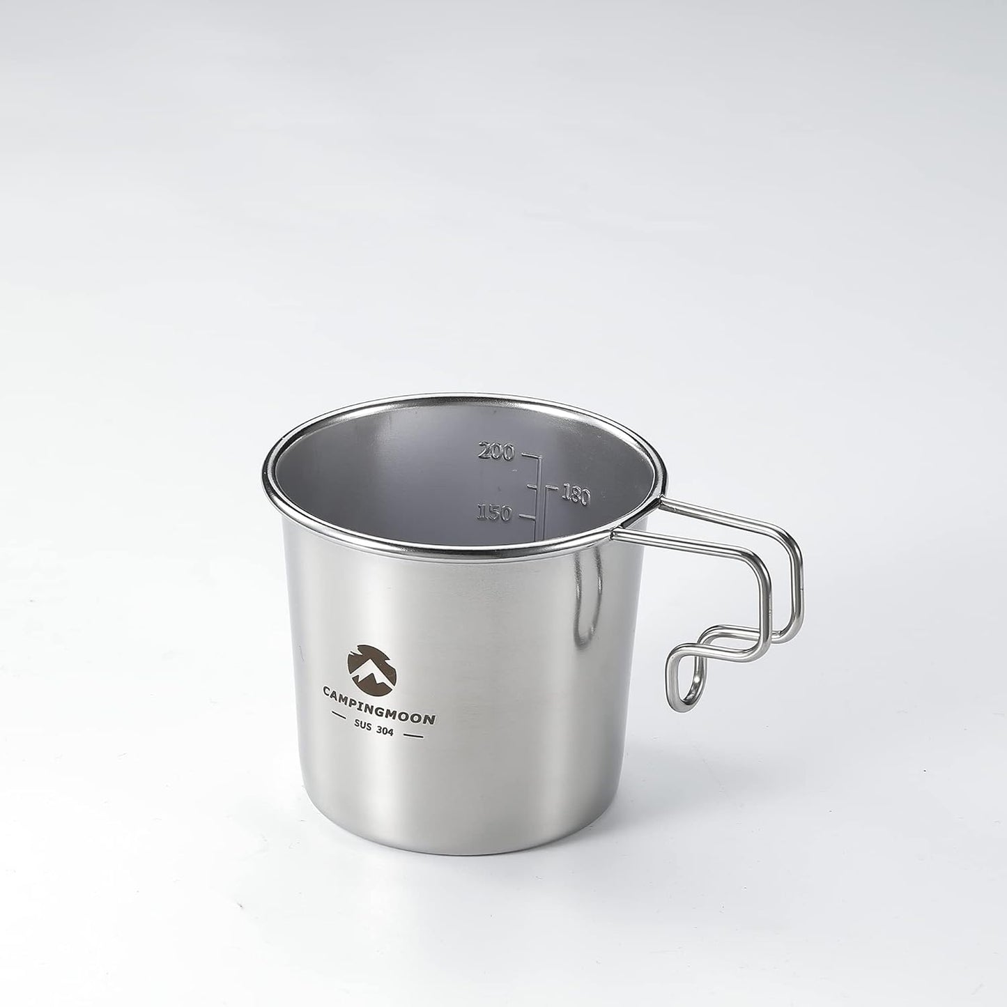 [Cookware] Campingmoon S-190-2p; 304 Stainless Steel Small Beer Mug, 7oz (210ml), 2Pcs