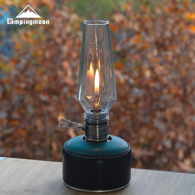 [Heater & Lantern] Campingmoon T-1; Camping Gas Lantern with Wooden Lantern Case