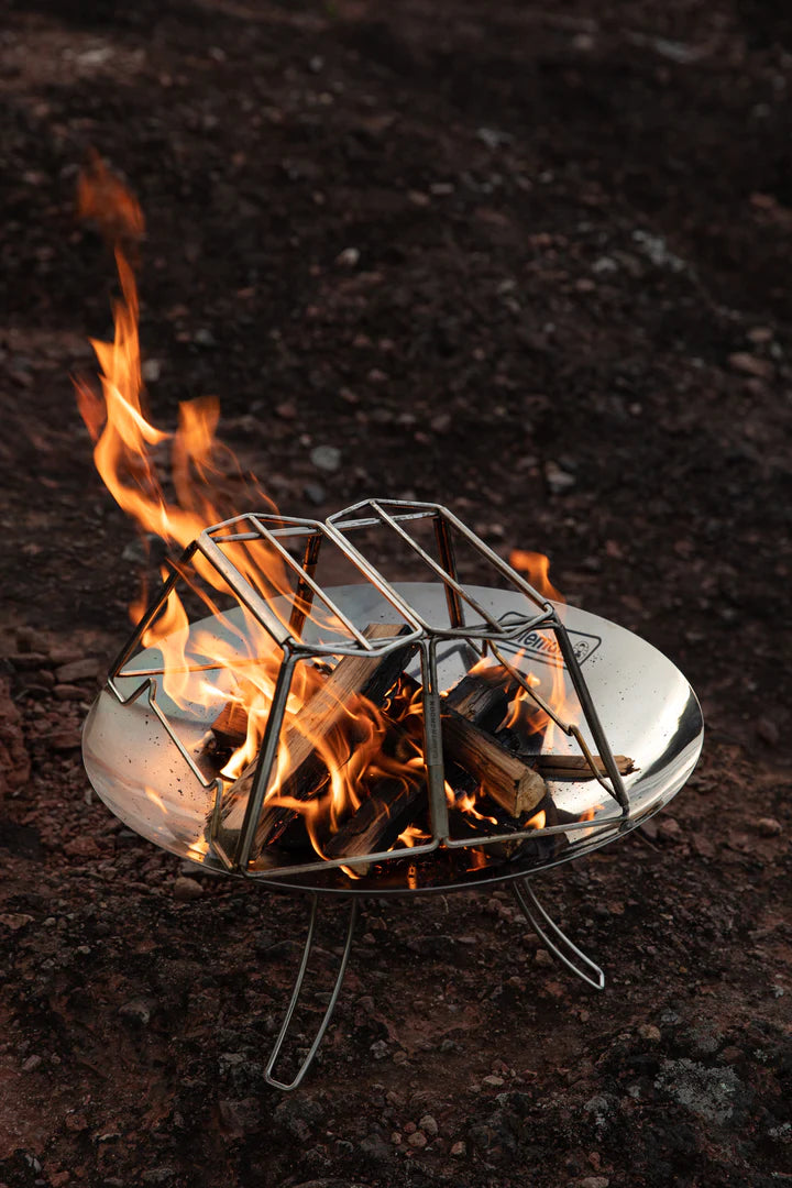 [Cookware Accessory] Campingmoon MT-2-ST; Collapsible Stainless Steel Campfire Cooking Stand Trivet for Outdoor Camping