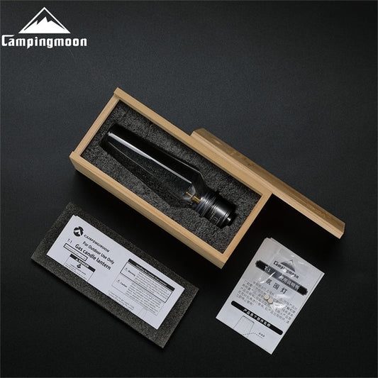 [Heater & Lantern] Campingmoon T-1; Camping Gas Lantern with Wooden Lantern Case