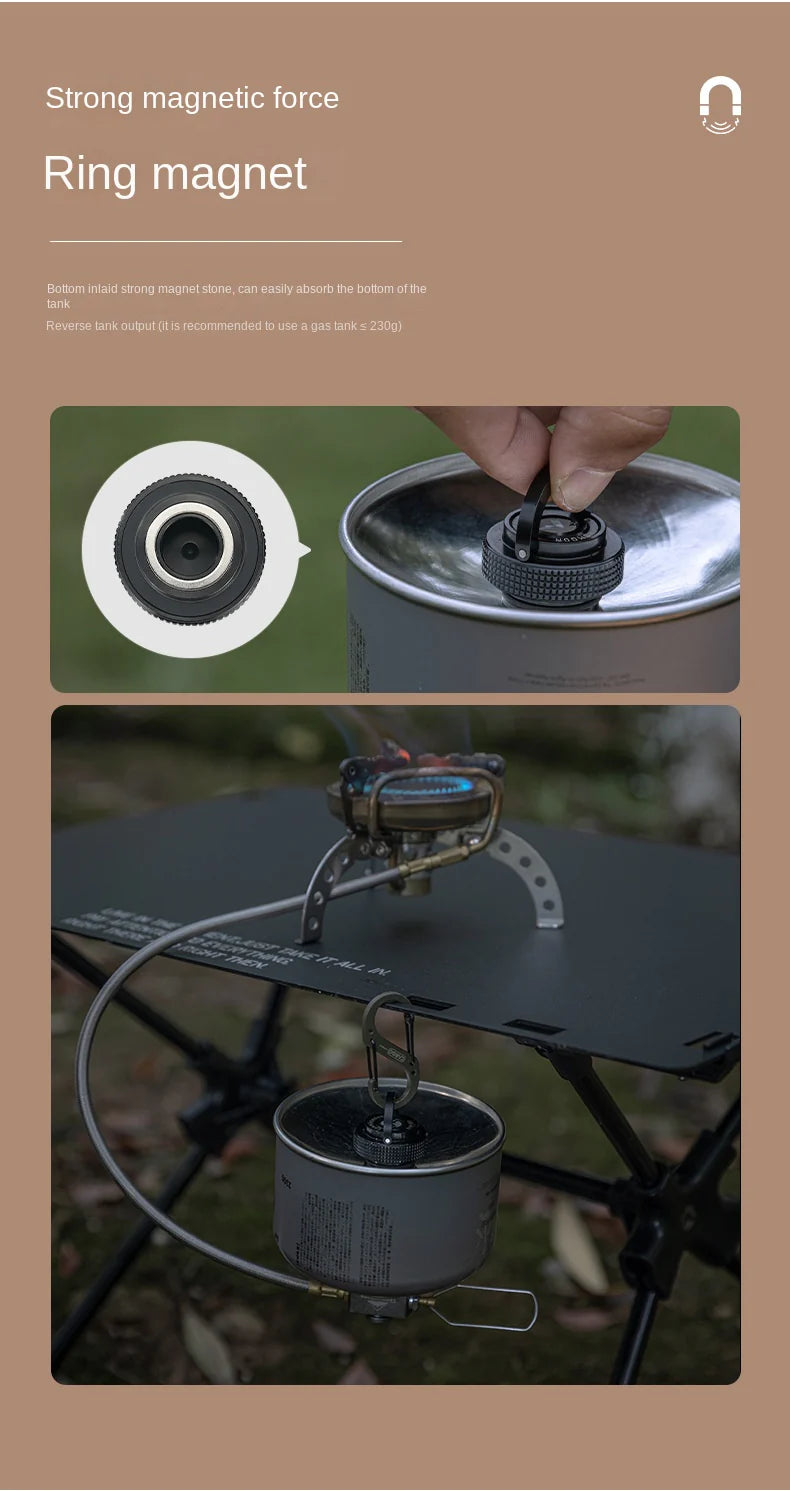 [Accessory] Campingmoon BKM-107; Cap Lid for Camping Gas Fuel Standard Canister with EN417 Lindal Valve Cassette Gas Can Black