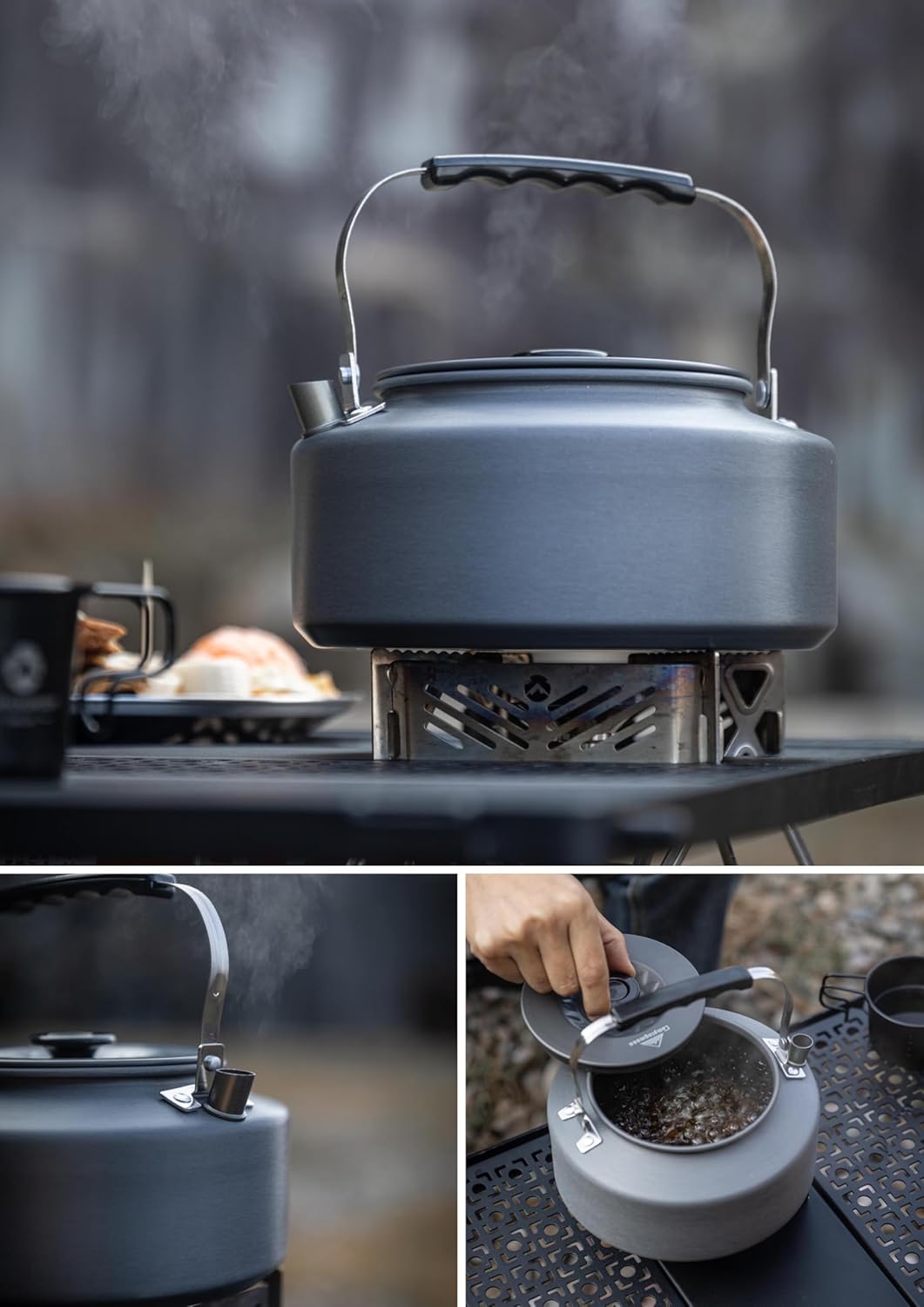 [Cookware] Campingmoon S1500; 1.5L Portable Ultra-Light Camping Kettle, Coffee & Tea Pot
