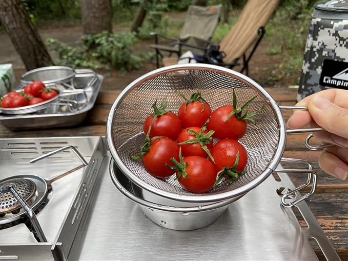 [Cookware] Campingmoon S-213-2P; Stainless Steel Shell Stacking Monkey Set, 2-Pack
