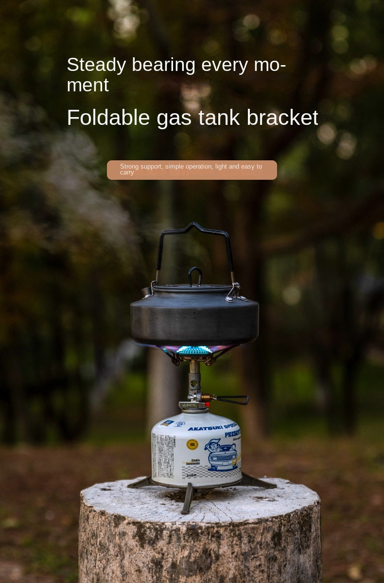 [Accessory] Camping Moon Z41; Butane Canister Mounting Bracket Universal Foldable Tripod Stand 110g 230g 450g Camping Threaded Screw Type 250g Standard Nozzle Type