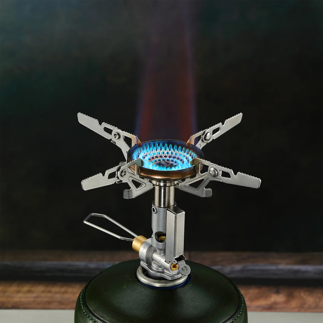 [Stove] Campingmoon XD-2F; Portable Camping Gas Stove with Ignitor & Flow Regulator Foldable for Outdoor