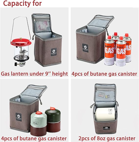 [Accessory] Campingmoon T-8-BC; Foldable Storage Bag Camping Gas Tanks Lamp Steamer BBQ Tools Storage Bag