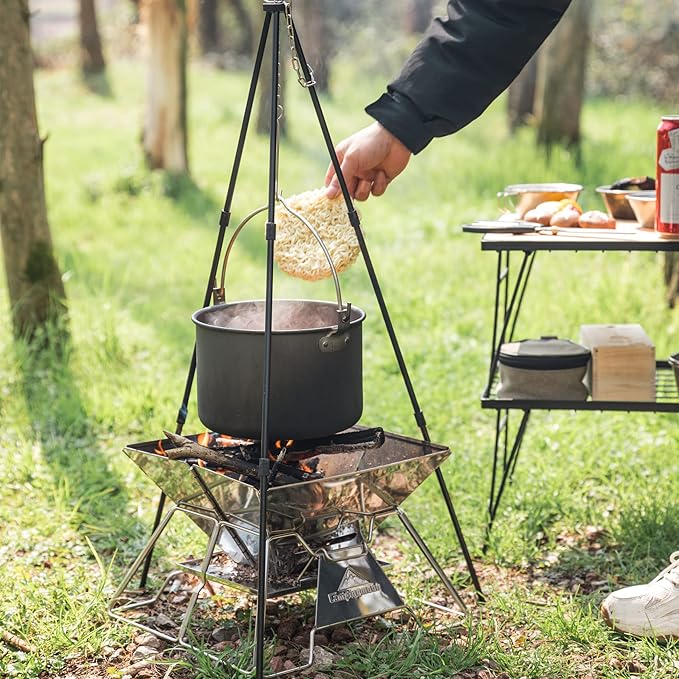 [Cookware] Campingmoon MC-230; 4-Quart Portable Camping Pot, Lightweight Aluminum