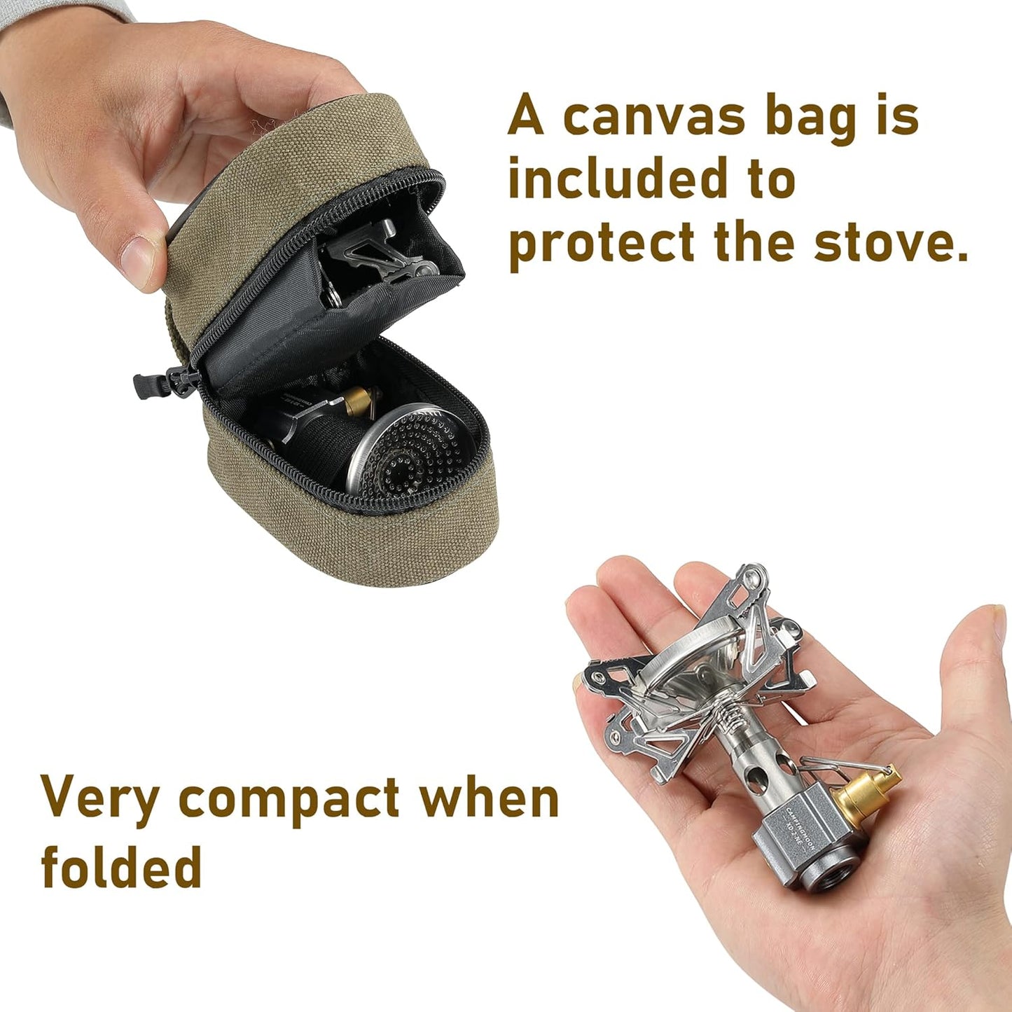[Stove] Campingmoon XD-2-NE; High Power Backpacking Stove with Regulator, Lightweight & Compact