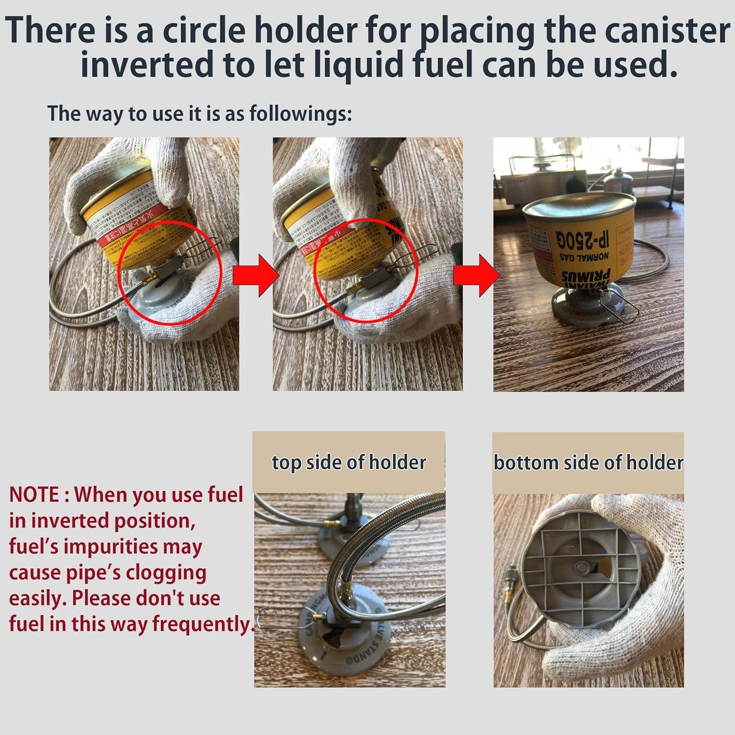 [Accessory] Camping Moon Z21-70; 27.6-inch Multi-Function Gas Hose for EN417 Lindal Valve Screw-on Type Canister and Device