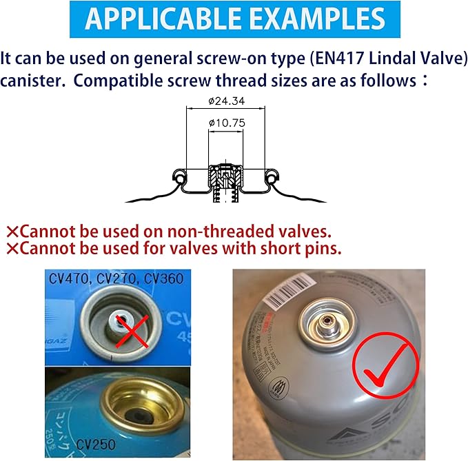 [Accessory] Campingmoon Z14; Camping Butane Canister Recycling Tool, Hole Punch, Gas Remover, Can be Hung on The Keychain