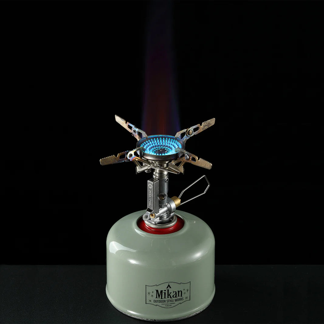 [Stove] Campingmoon XD-2F; Portable Camping Gas Stove with Ignitor & Flow Regulator Foldable for Outdoor